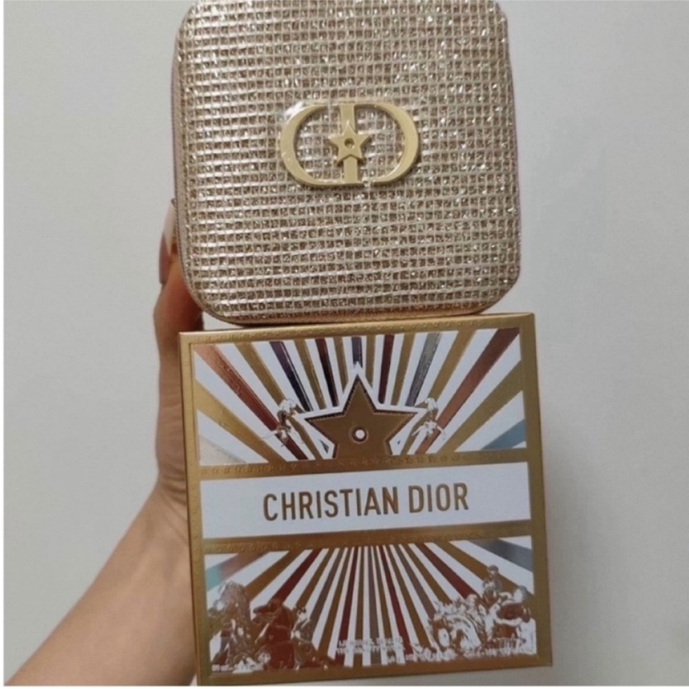 Christian Dior Gold Cosmetic Case
